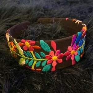 Embroidered handmade headband